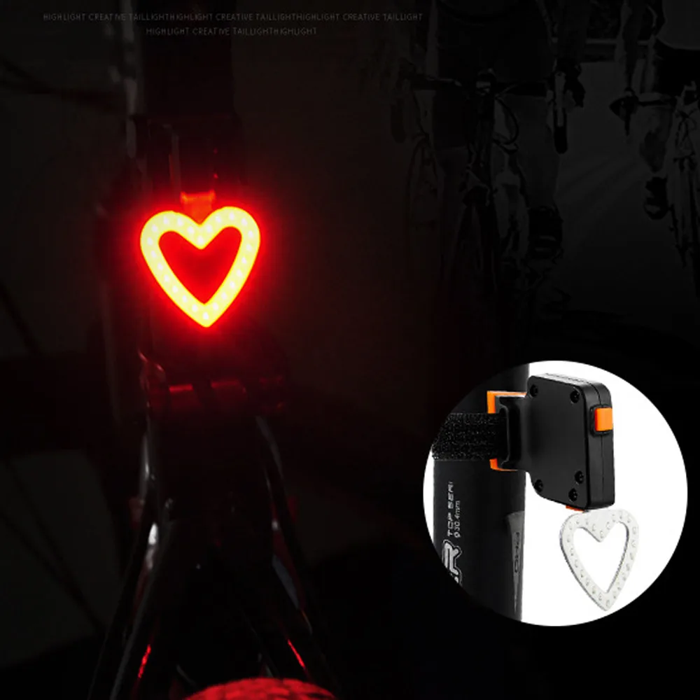 Best NEW Creative cool Cycling 24LEDs USB Rechargeable Bike Bicycle Tail Warning Light Rear Safety 5 modes Heart Round Bone shaped 6 Best NEW Creative cool Cycling 24LEDs USB Rechargeable Bike Bicycle Tail Warning Light Rear Safety 5 modes Heart Round Bone shaped 6