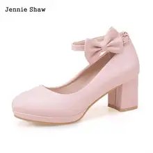 Обувь принцессы; модельные туфли на высоком каблуке для девочек; цвет розовый, белый; милые женские свадебные туфли с бантом; Sys-1679