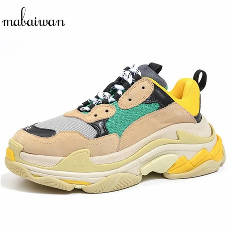 

Mabaiwan 2019 Casual Women Sneakers Ankle Boots Creepers Spell Color Platform Shoes Women's Walking Trainers Breathable Flats