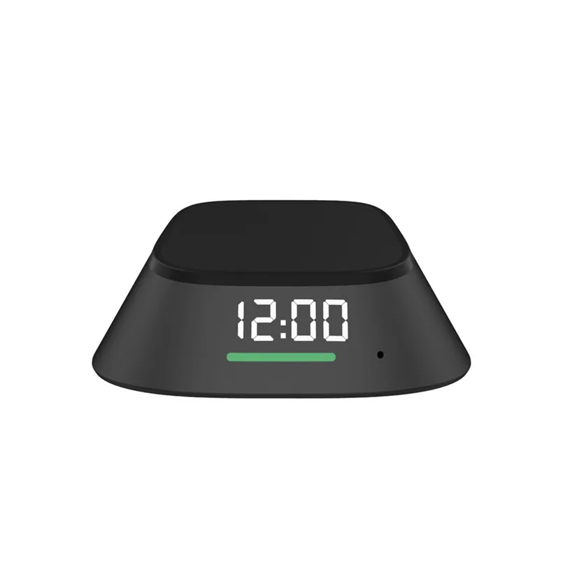 Qi 5W 10W Wireless Charger Fast Pad Charging Base LED Clock For IPhone Xs For Samsung S10 Wireless Charger 40MAY0101