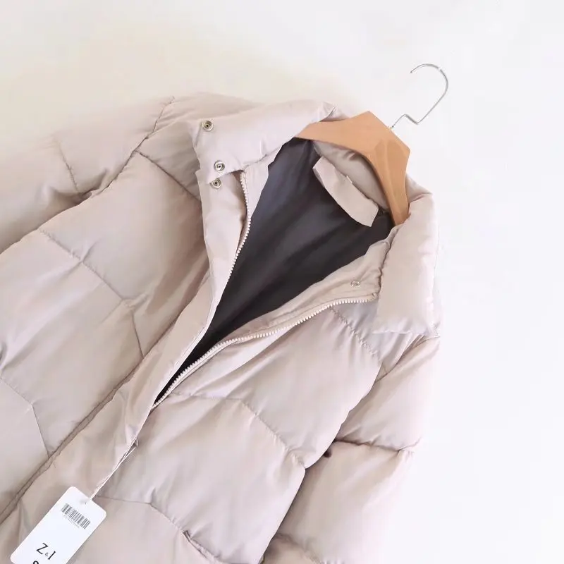 Пальто, куртка, зимняя Корейская версия большой студенческой хлопковой куртки, утолщенная Прямая хлопковая куртка