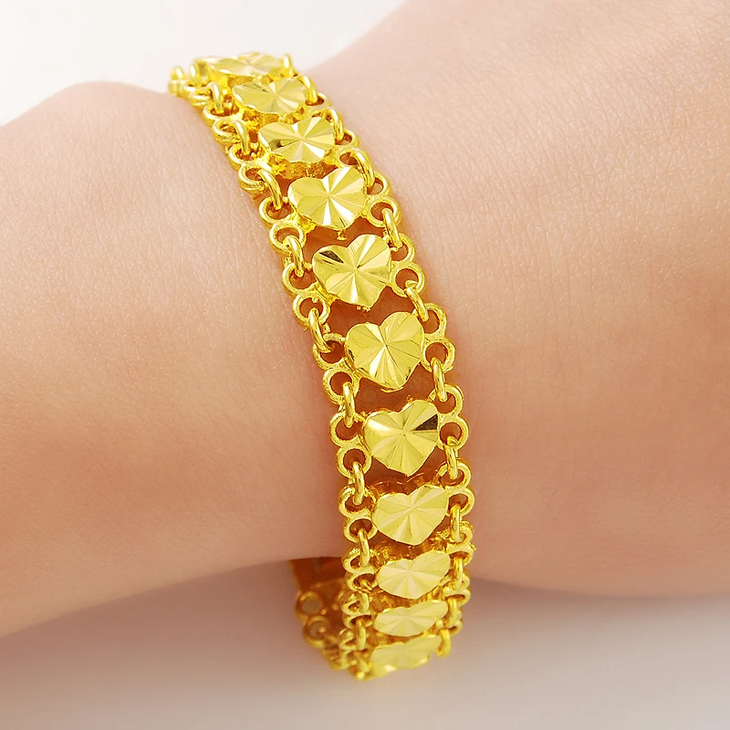Романтические и модные женские аксессуары для фотографий цвет золото 24K|bracelet