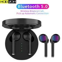 MODOSON беспроводные наушники TW40 HIFI бас стерео наушники Bluetooth 5,0 интеллектуальные умные голосовые гарнитуры микрофон наушники для телефона