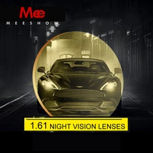 1,61 ASP полимерные линзы, ночные линзы, желтые линзы для ночного вождения, поляризованные MR-8, Заказные линзы для близорукости, дальнозоркости или чтения