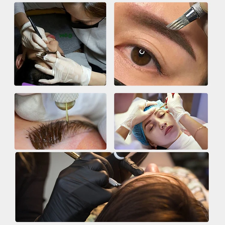 1 компл. Microblading комплект Tool Professional Перманентный Макияж Поставки аксессуары для татуажа руководство ручка с линейка для бровей начинающих