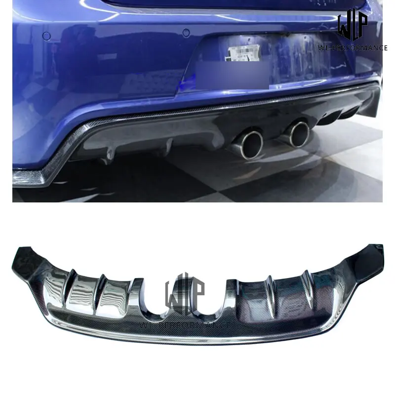 

Golf 6 R20 Carbon Fiber Rear Bumper Lip Diffuser Middle Out Car Styling For Volkswagen Golf 6 R20 Car Body Kit 2010-2013