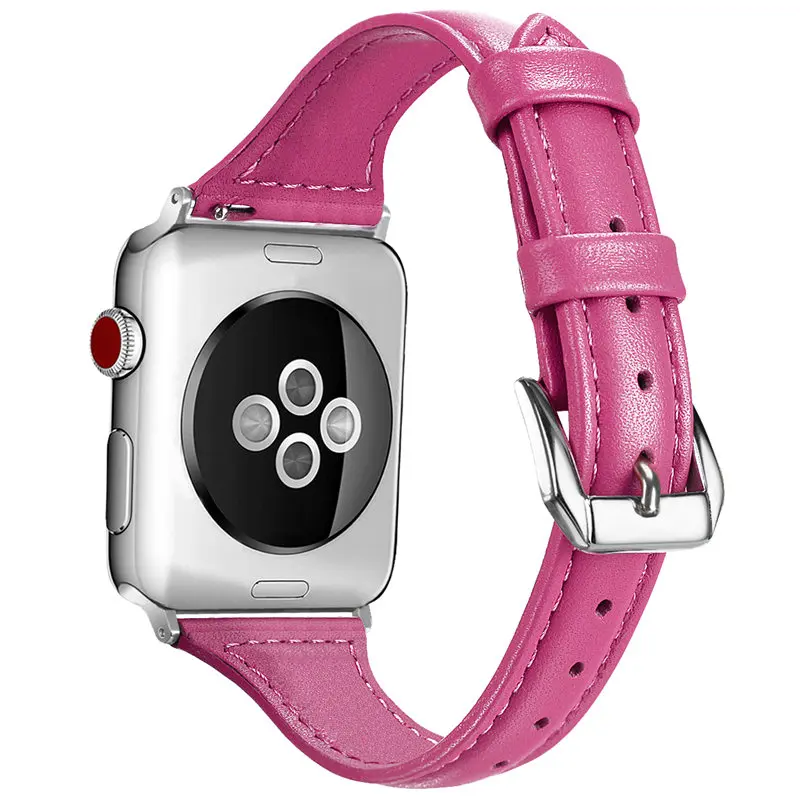Кожаный ремешок для часов Apple Watch 38 мм 44 мм 40 мм 42 мм кожаный ремешок сменные браслеты для Iwatch браслет 83005 - Цвет ремешка: 4