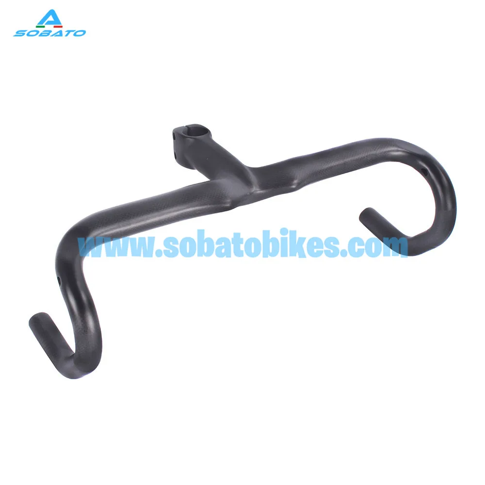 

2016 New arrivl! super light full carbon fiber road handlebar integrated with stem road bicycle and stem ud matt ultra-light 365