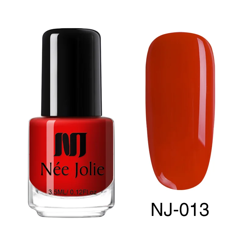 Лак для ногтей NEE JOLIE, кофейный, серый, красный, серия Nail Varnich, чистый цвет, лак для ногтей, лак, украшение, 3,5 мл - Цвет: 3.5ml NJ013