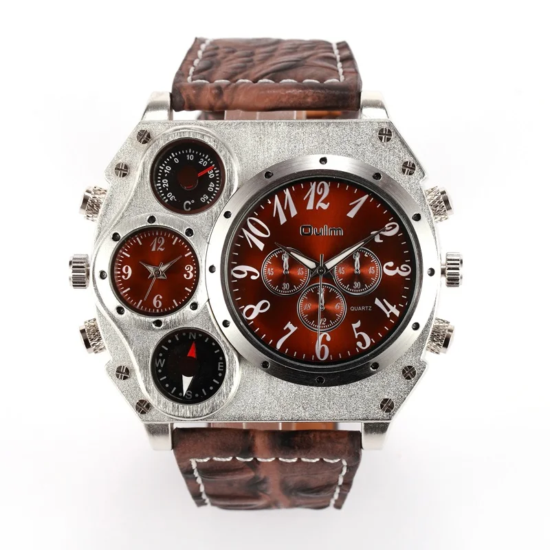 2015 font b Luxury b font Men s Sport font b Oulm b font Military Quartz