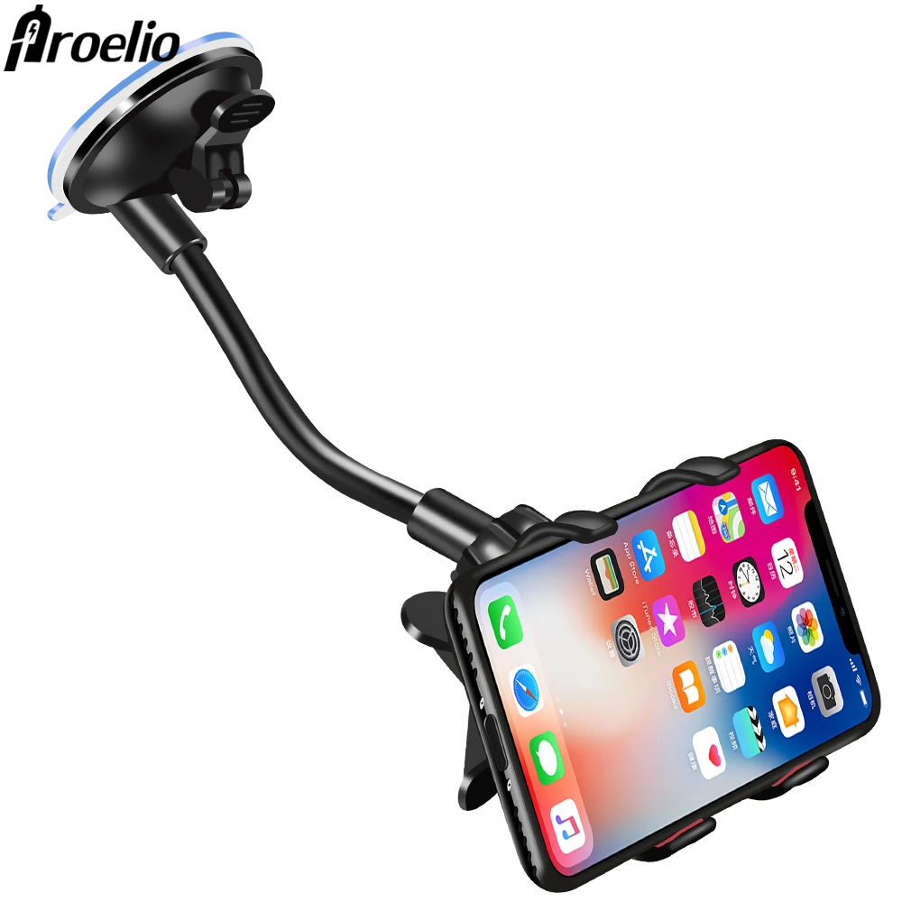 Proelio Phone Car Holder Flexible 360 Degree Rotation Car Mount Mobile Phone Holder For Smartphone Car Phone Holder Support GPS Proelio Phone Car Holder Flexible 360 Degree Rotation Car Mount Mobile Phone Holder For Smartphone Car Phone Holder Support GPS