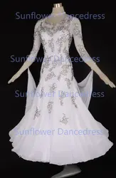 2016 новое соревнование стандартное платье для танцев, танцевальная одежда, сценическая одежда, одежда для бальных танцев, Бальное
