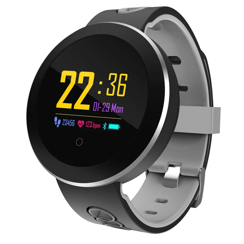 Najtaniej Q8 Pro inteligentny wodoodporny zegarek mierzący uderzenia serca klawisz dotykowy GPS trajektoria wielofunkcyjne wywołanie sport Smartwatch montre intelligente