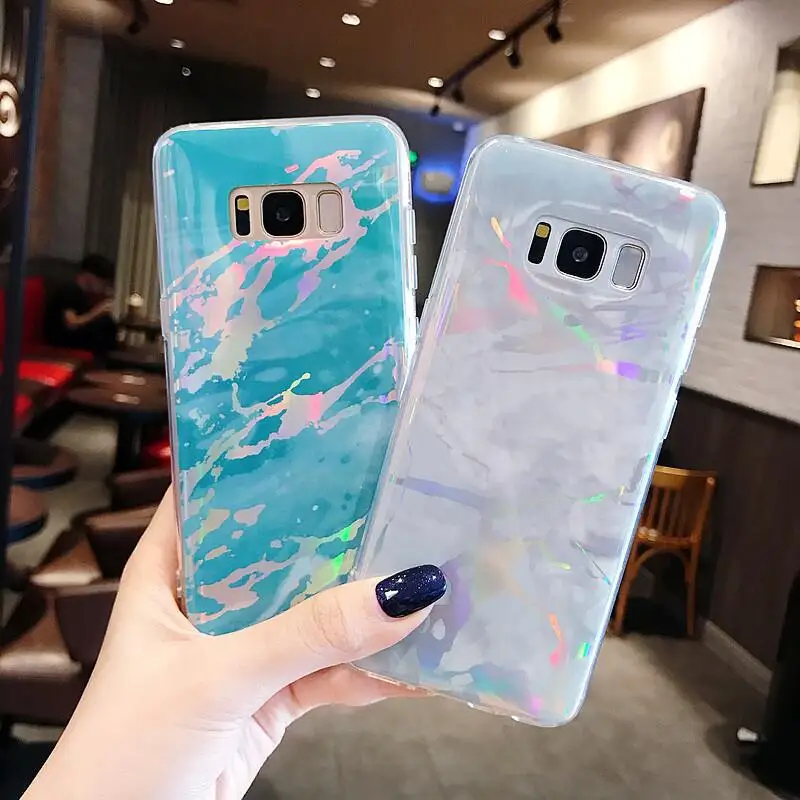 

Soft Marble Case For Samsung Galaxy S8 S9 S10 Note 10 Plus Case Grip Holder Bracket Phone Case For Samsung S7 Edge Note 8 9 capa