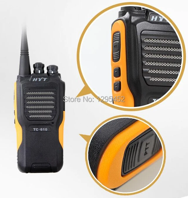 HYT TC 610 UHF двухстороннее радио 400-420 МГц TC-610 полицейский сканер