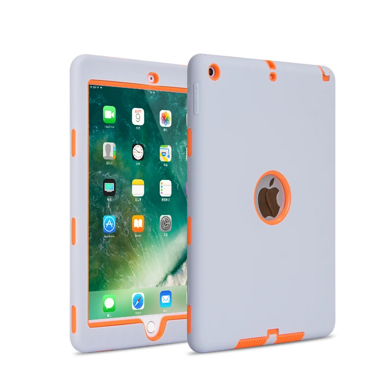 Чехол для iPad 9,7 Противоударная защита от царапин Slim Fit планшетный чехол Крышка для iPad 9,7 A1822 A1823 A1893 A1954 - Цвет: Pad2018 Gray Orange