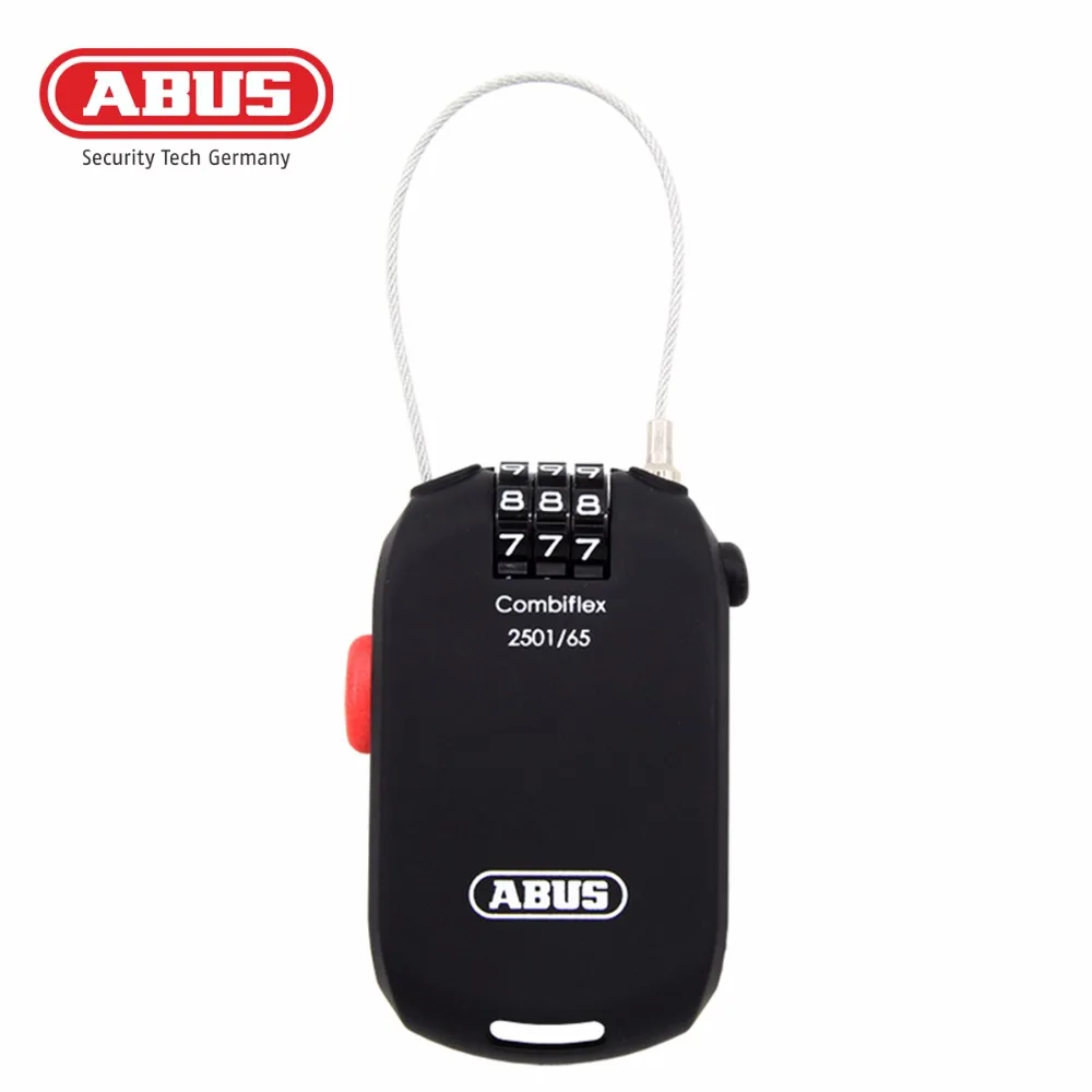 Оригинальный Abus CombiFlex 2501 мини замок с паролем безопасный велосипедный стальной
