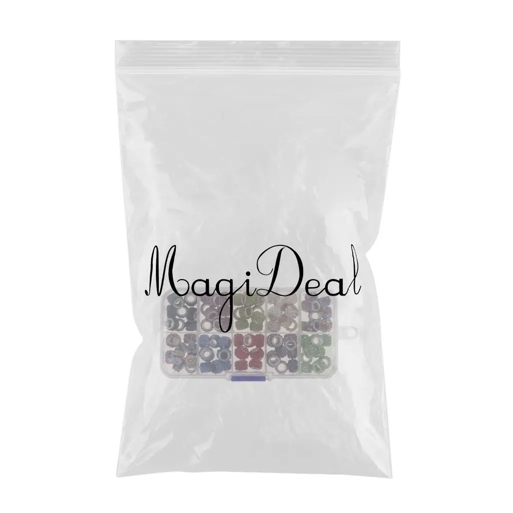 1 Boxed(100pcs) Clay Pave Disco Ball Crystal Beads Mixed Color - Large Hole Beads For DIY Jewelry Making