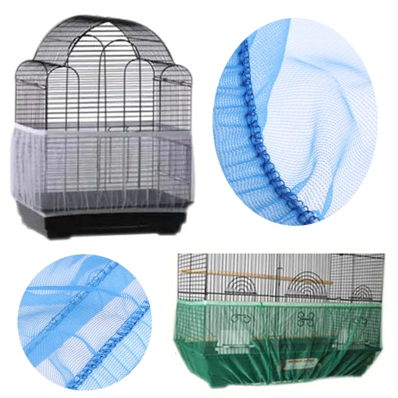 

Nylon Mesh Bird Seed Catcher Guard Net Cover Shell Skirt Traps Cage Basket