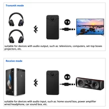 JEDX 2018 NEW B18 2in 1 Bluetooth Transmitter for TV Audio Wireless Transmitter and Receiver A2DP for TV Stereo Audio Adapter
