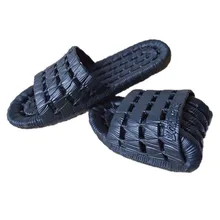 30% OFF New arrival four seasons men shoes home bathing leaking slippers anti-skid soft bottom summer hollow sandals for men