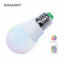 LED RGBW Bulb Light E27 B22 RGB LED Lamp 5W 10W 15W 85-265V 110V 220V + IR Remote Control 16 Color Change Christmas Lampada led rgbw colorful color change christmas trees decoration wedding furniture decoration lamp