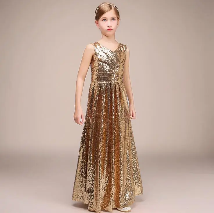 gold dresses for girls