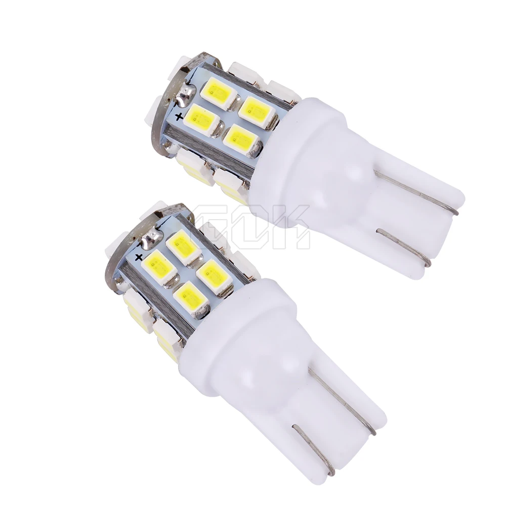 2 шт. высокое качество T10 led 20smd 1206 3020 Автомобильный W5W t10 20LED 196 194 168 автомобильный