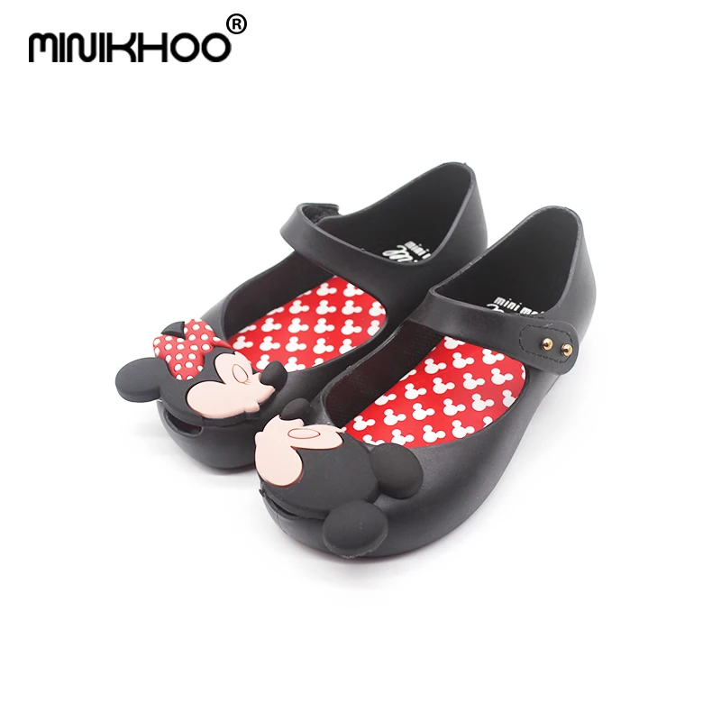 Mini Melissa 2018 Brasil nueva zapatos de gelatina de Mickey y Minnie zapatos de cristal Mini Melissa bebé sandalias gelatina de NO slip|mini melissa minie|melissa minimini - AliExpress