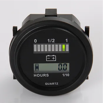 

Battery Percentage Gauge ROUND LED Battery Indicator hour meter for golf carts car electric vehicle scooter motorcycle RL-BI004