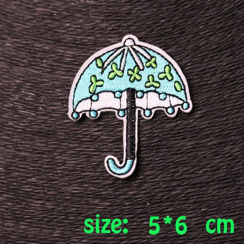2017year New arrival 1PC umbrella Iron On Embroidered Patch For Cloth