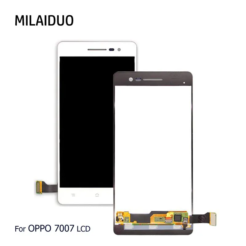 

LCD Display For OPPO R3 R7007 7007 Touch Screen Digitizer Full Assembly Replacement Parts White No Frame 5.0 inch 1280x720