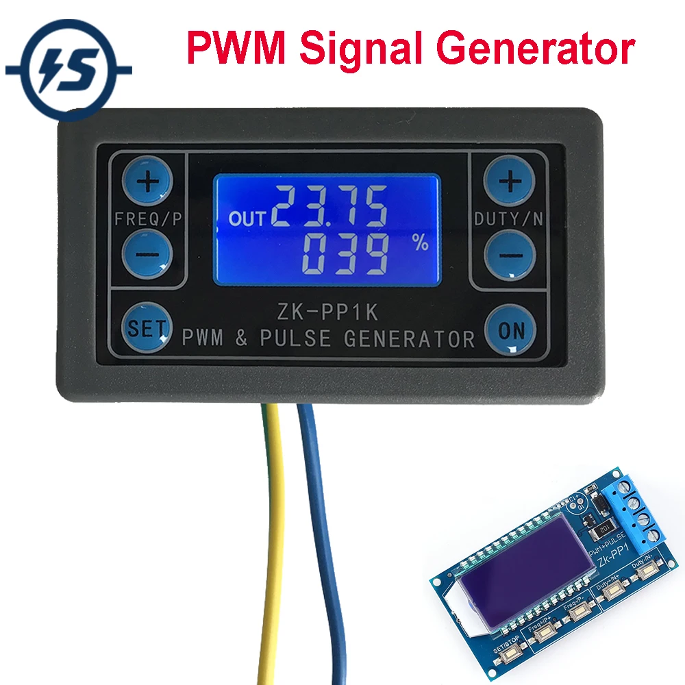 Генератор сигналов квадратный генератор волн 1-канальный 1Hz-150 кГц двойной режим ЖК-дисплей PWM частота импульсов рабочий цикл регулируемый модуль