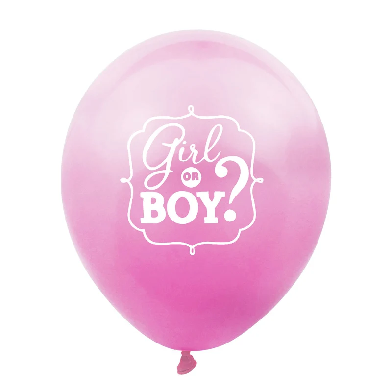 12Inch Pink Blue Boy Or Girl Latex Balloons Baby Shower Party Decoration Gender Reveal Party Balloon Baby Birthday Supplies