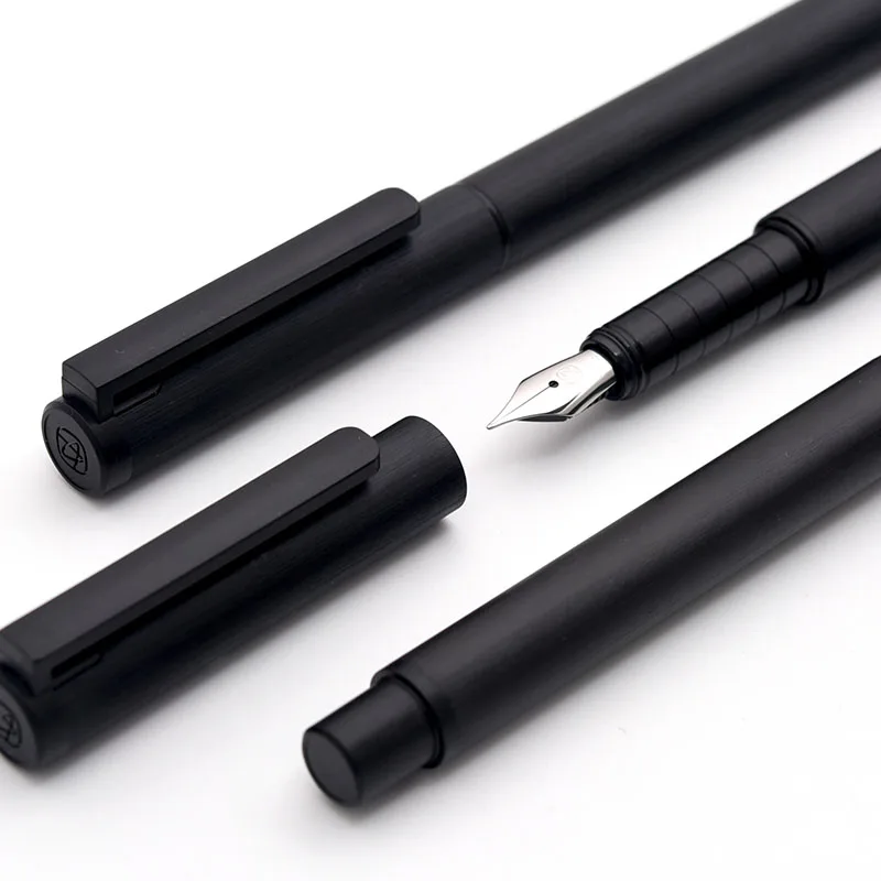 KACO трубка серии роскошный черный набор авторучек 0,5 мм F Перо стальные чернильные ручки для простой бизнес подарок