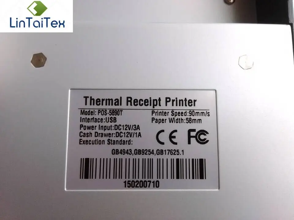POS-5890 T المحمولة البسيطة 58 مللي متر USB استلام الحرارية طابعة صغيرة تذكرة طابعة باركود آلة