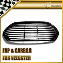 Car-styling For Hyundai Veloster Devil Mouth FRP Fiber Glass Front Grille Mesh Grill