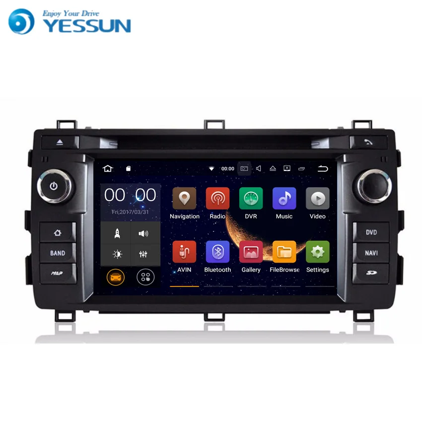 Best YESSUN Android Radio Car DVD Player For Toyota Auris 2013~2016 Stereo Radio Multimedia GPS Navigation With WIFI Bluetooth AM/FM 0