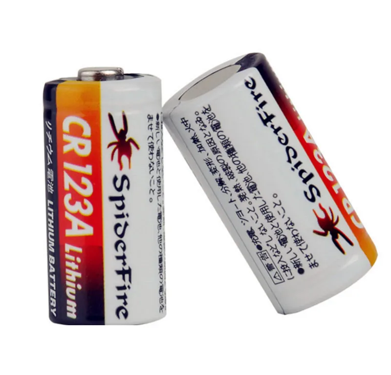 

2PCS 3V CR123A CR 123A Lithium battery cell 1300mah CR123 CR17335 CR17345 16340 LiMnO2 dry primary battery for camera