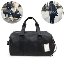 AHRI Повседневное Бизнес Для мужчин дорожные сумки большой Ёмкость Роллинг дорожная Сумочка черная кожа Для мужчин s вещевой мешок для короткой поездки