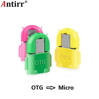 

Universal Android Robot shape Micro USB OTG Cable Adapter Mini Converter for flash Drive Mouse keyboard Card Reader Tablet Phone