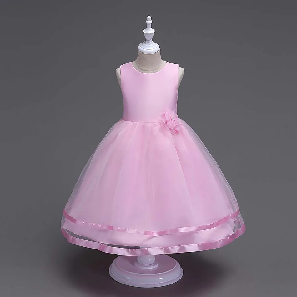 Girls Summer Flower Evening Dress  (3)