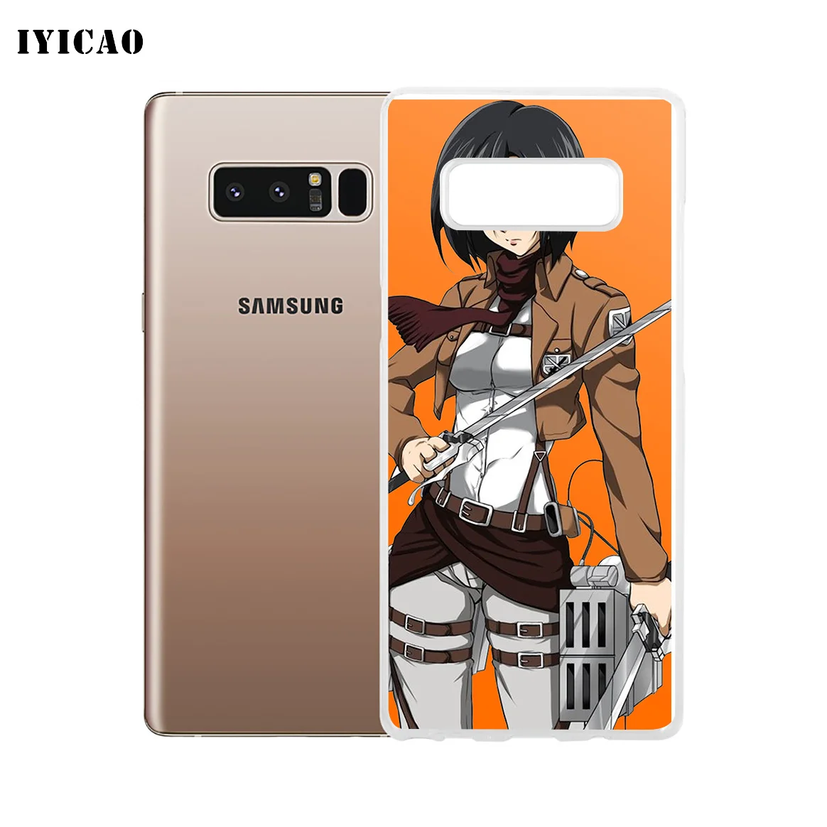 IYICAO Attack On Titan Mikasa Ackerman Мягкий силиконовый чехол для телефона Samsung A5 A6 Plus A7 A8 A9 J3 J5 J7