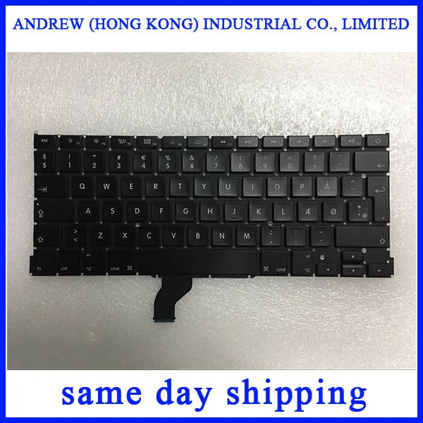 10 шт./лот новая DK клавиатура A1502 для Macbook Pro 13 ''Retina Датская 2013 2014 2015