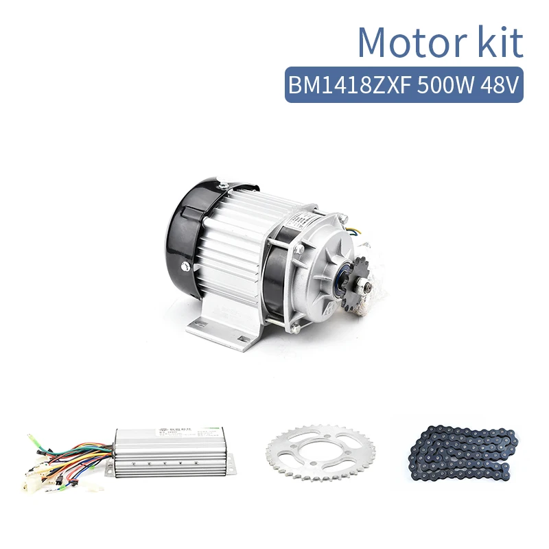 BM1418 500W 48V DC Brushless BLDC Motor Kit Electric Tricycle Motor