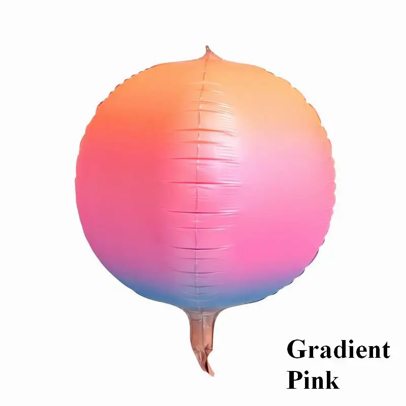 20 шт. 22 дюйма градиентный цвет 4D диско шар гелиевый День рождения Свадебные украшения, воздушные шары реквизит для фотосессии игрушки - Цвет: gradient pink