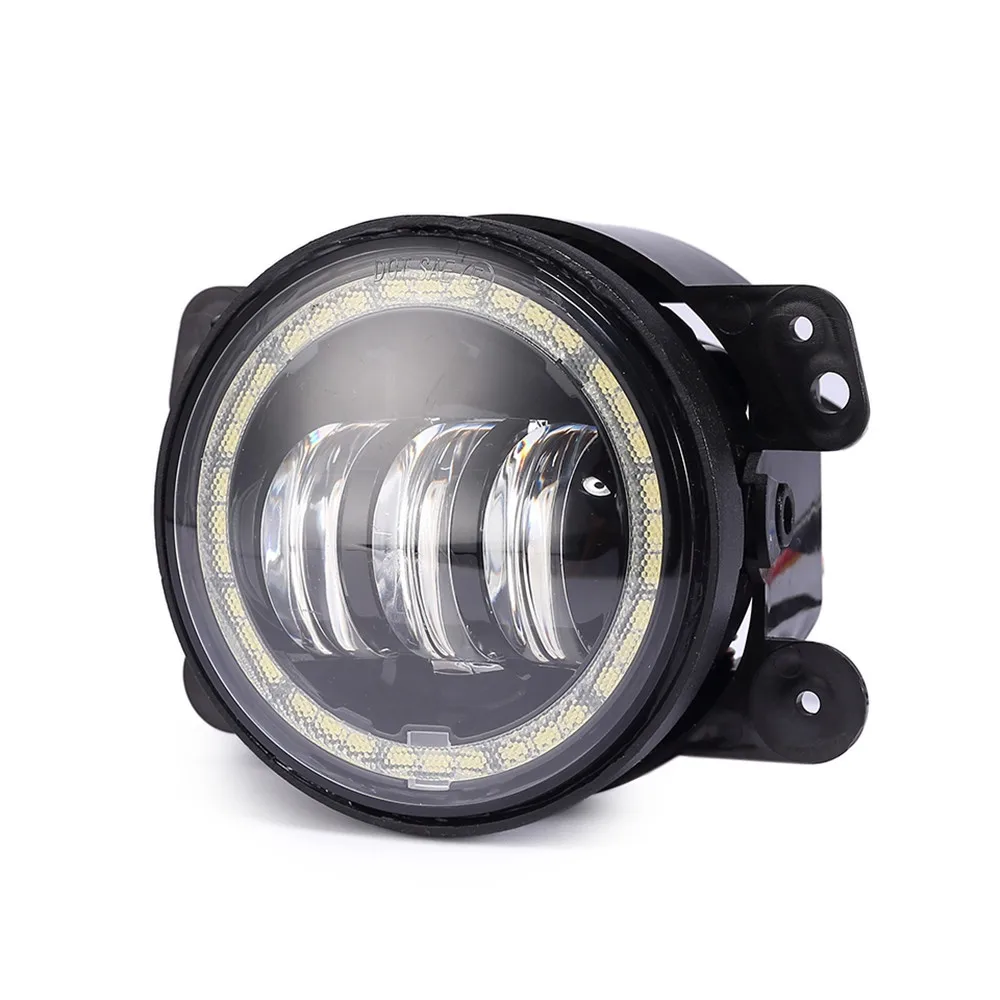 Marloo передний бампер 4 дюйма светодиодный RGB Противотуманные фары для Jeep Wrangler TJ CJ JK