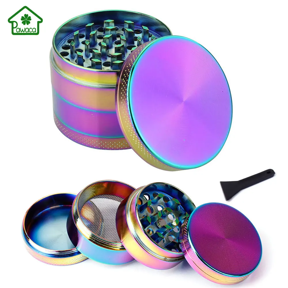 4 Layers Zinc alloy Grinder Herbal Herb Tobacco Grinder Portable