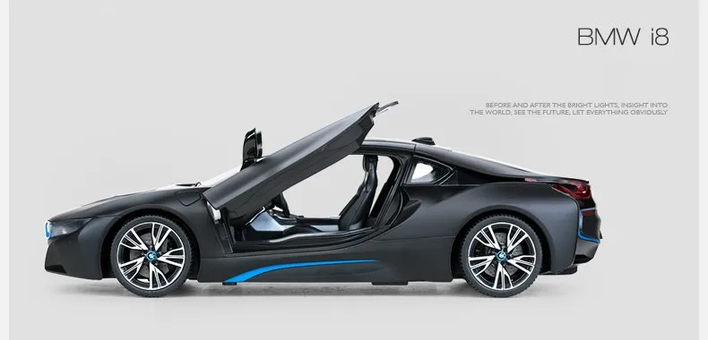 Rastar лицензированный BMW i8 открытая дверь RC игрушки для детей 1/14 электрический автомобиль 71000