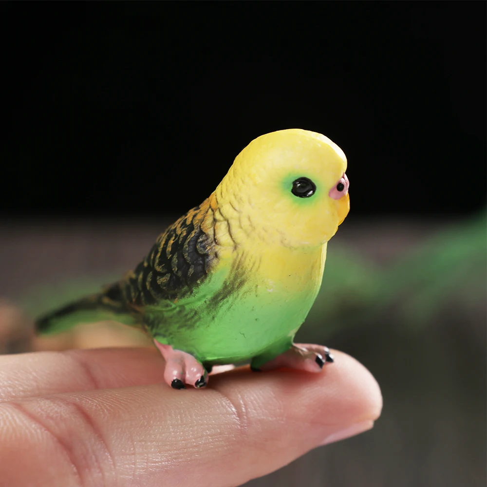 

2PCs Cute Simulation Parrot Bird Fox Pig Beaver Figurine Animal Model Home Decor Miniature Fairy Garden Decor Accessories Figure